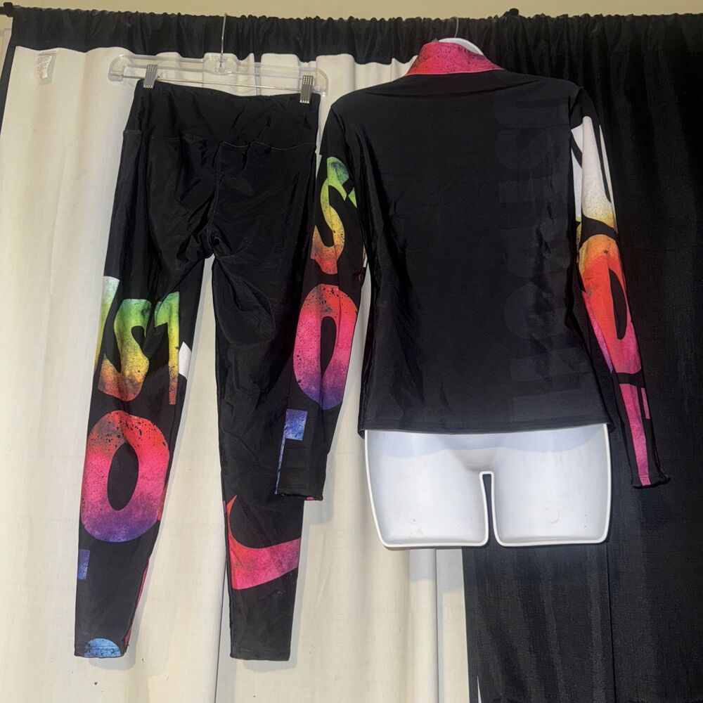 Womens Nike Just Do It Outfit Set Size Small Leggings & Top Athletic - Picture 2 of 2